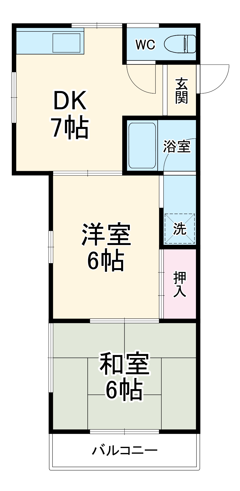 グリーンハイツいしかわの間取り