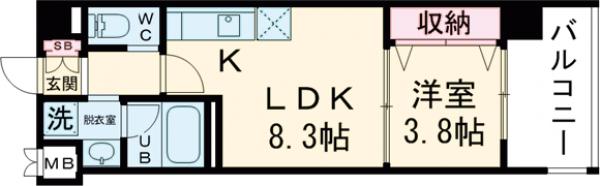 雅長岡天神の間取り