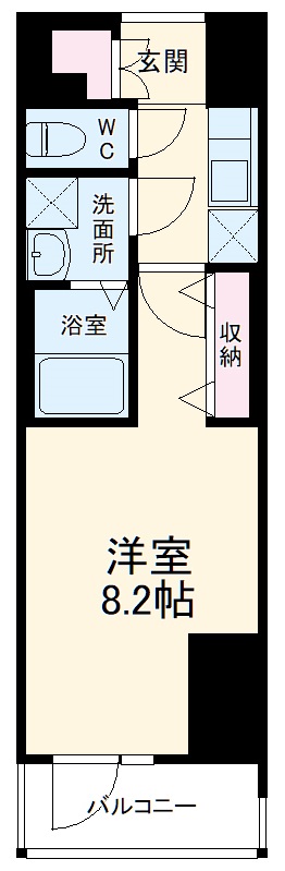 エステムプラザ横濱関内の間取り