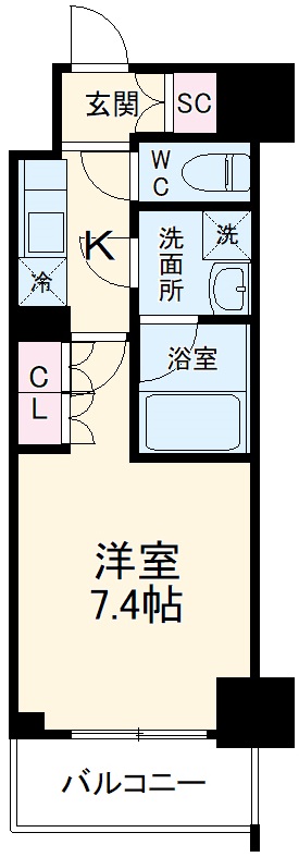オープンブルーム川口の間取り