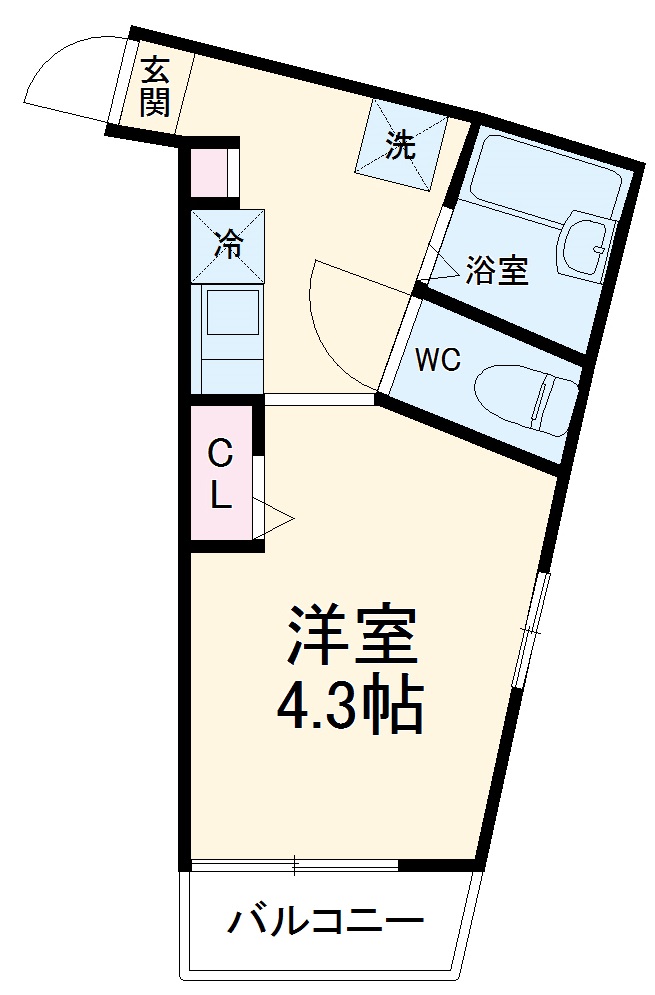 メルディア与野本町ⅡAの間取り