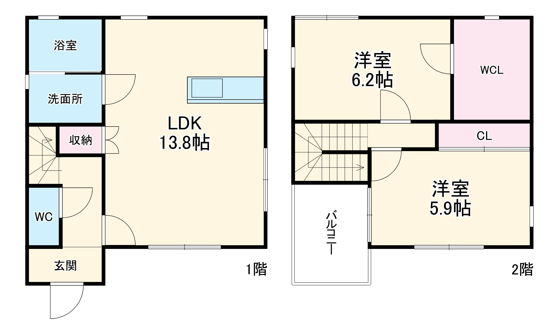 刈谷市泉田町戸建住宅TYPEの間取り