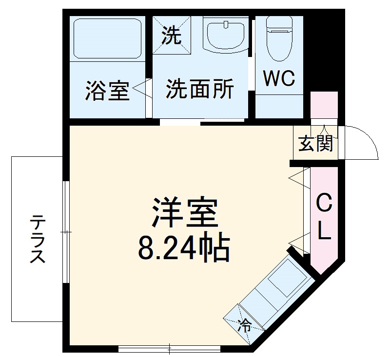 アフェット西都賀の間取り