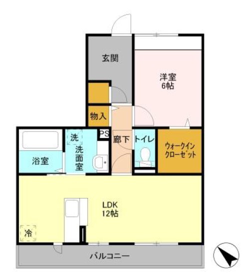 フェリオ Bの間取り