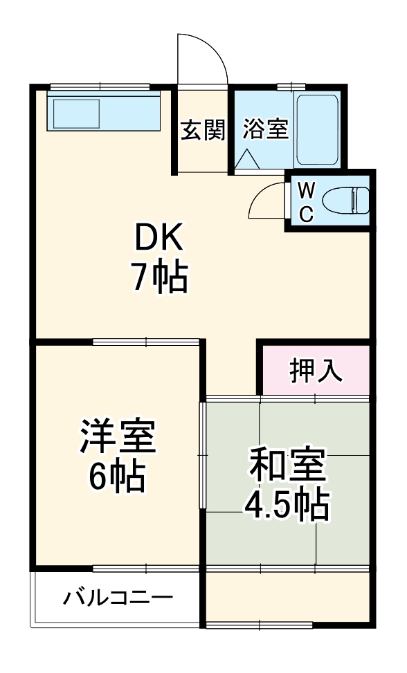 マンション賛栄の間取り