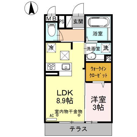 ヴィラグランデⅡの間取り