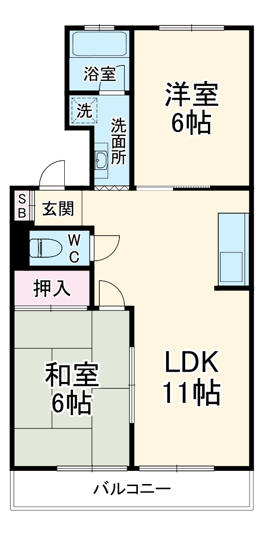 ハイツみずほの間取り