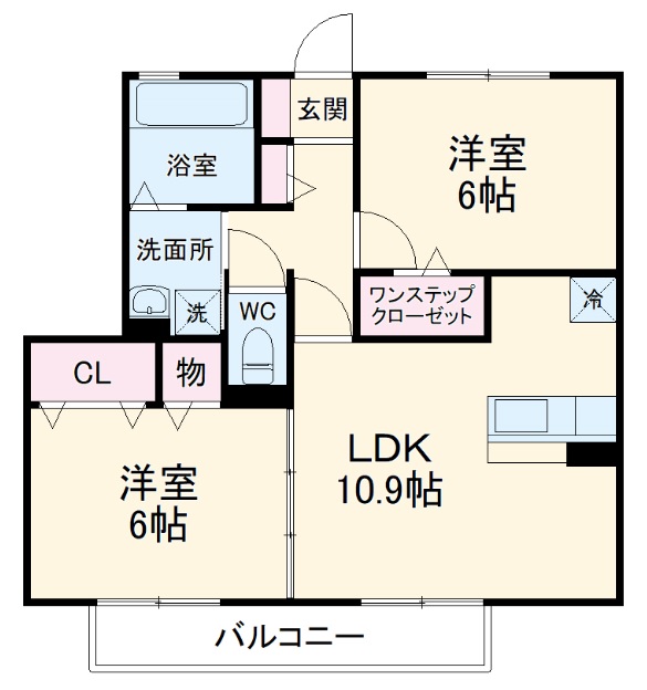 ラ メゾン デスポワ Bの間取り