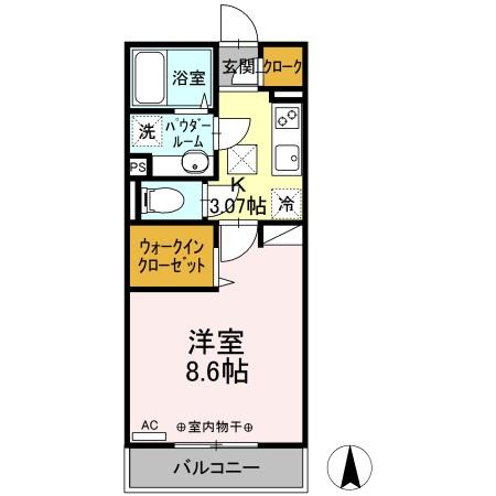 カーサココルン A棟の間取り