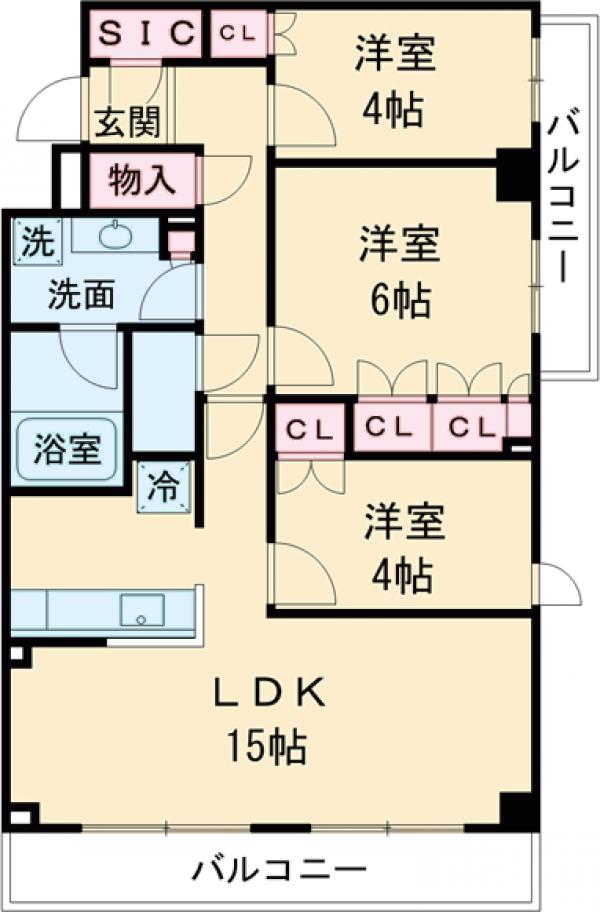HF東尾久レジデンスの間取り