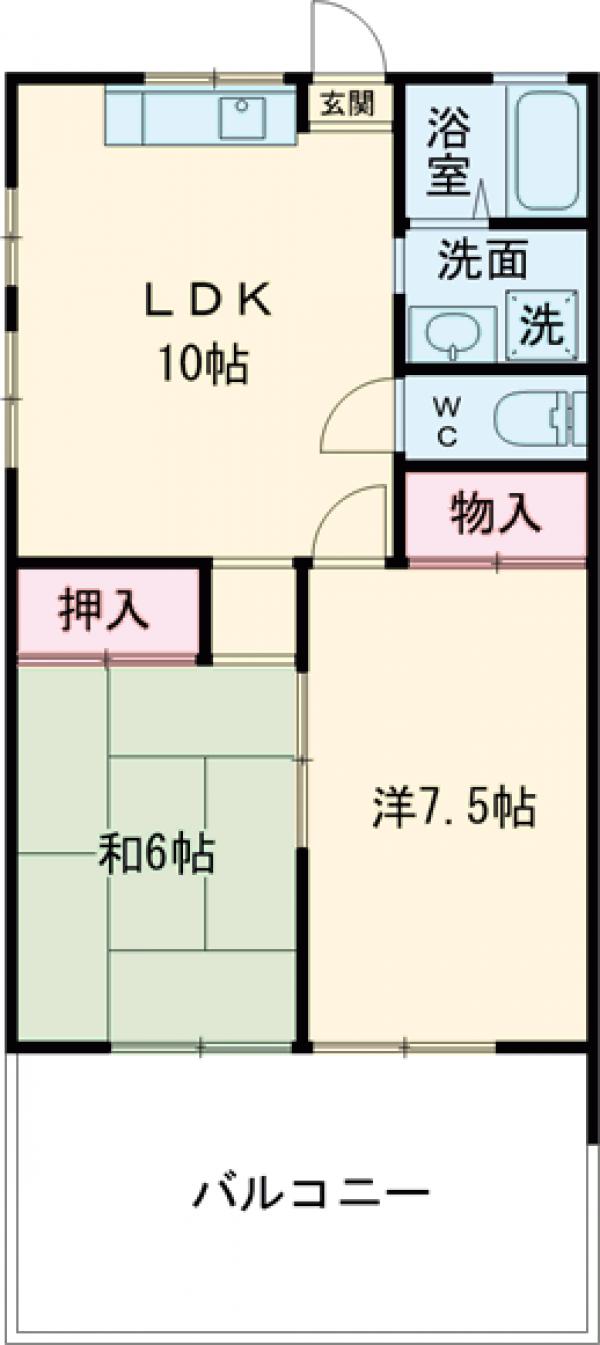 福島第2ハイツの間取り
