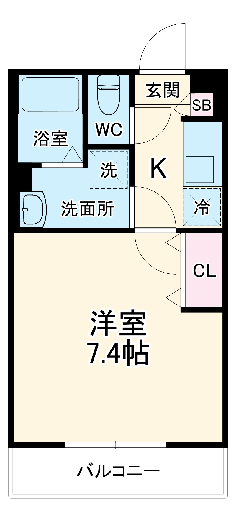 リブリ・Calme-Deuxの間取り