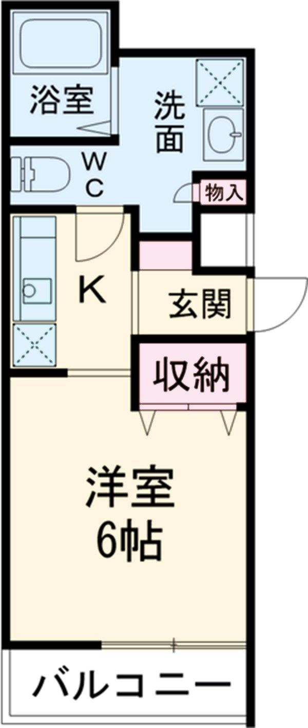 レオ四拾七番館の間取り