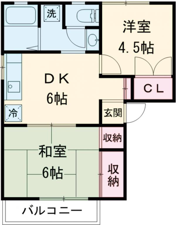メンバーズタウン聖蹟桜ヶ丘Bの間取り