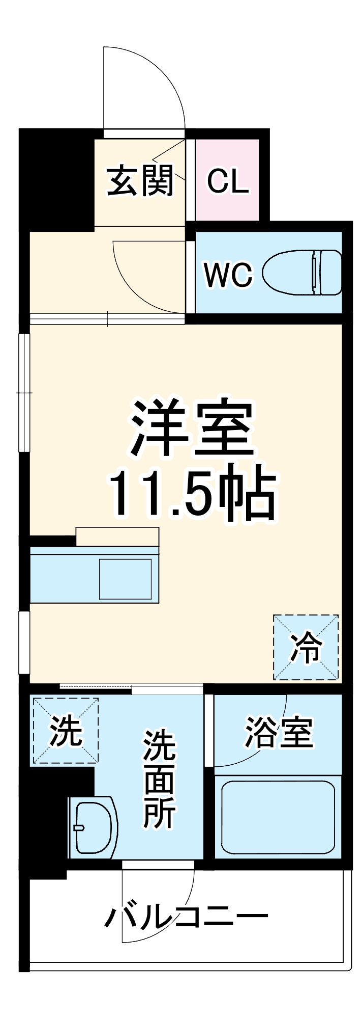 リーフコンフォート本厚木の間取り