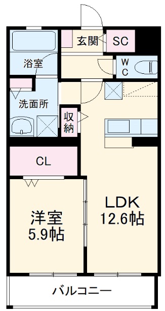 グリシーヌの間取り