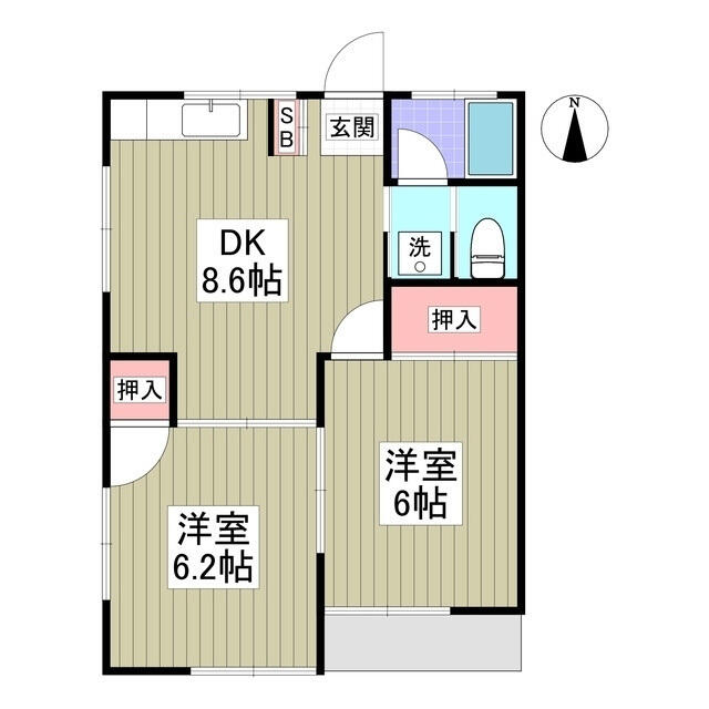 コーポ原田の間取り