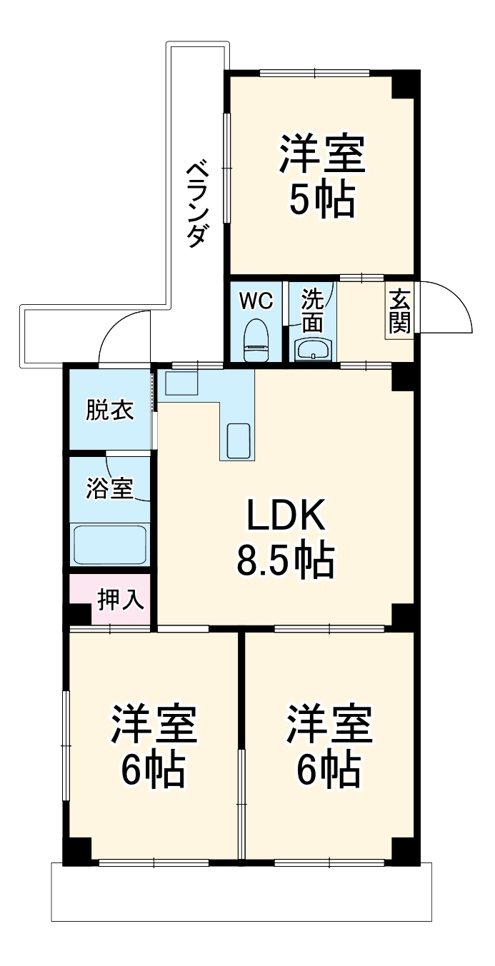 第3駅マンションの間取り