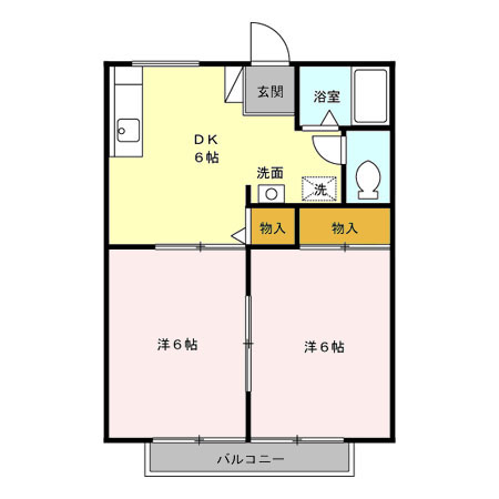ドミール穴川の間取り