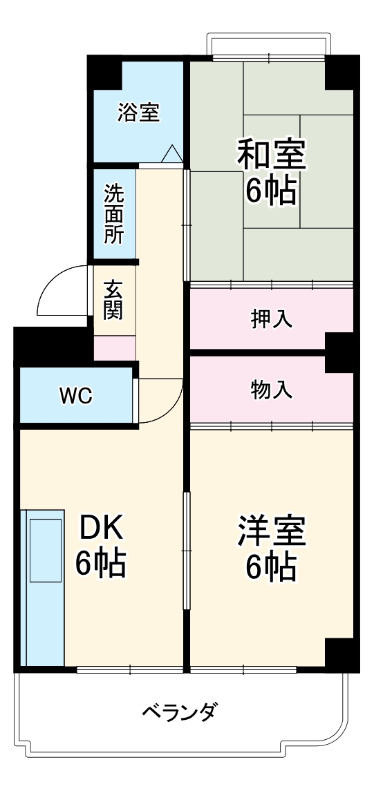 コーポにえの間取り