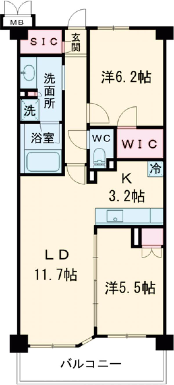 アビティグランデ砧C棟の間取り
