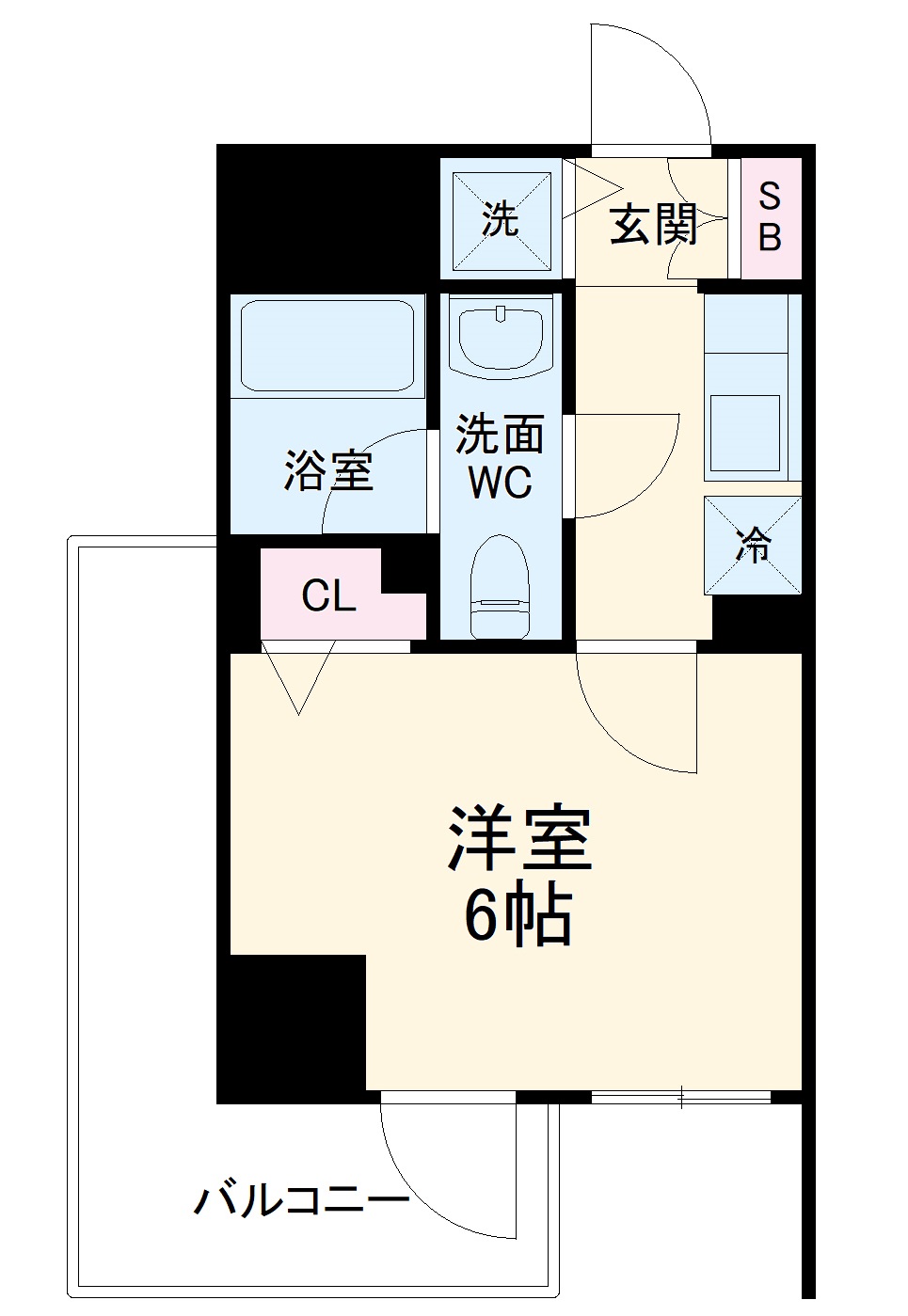 ディアレイシャス横浜吉野町の間取り