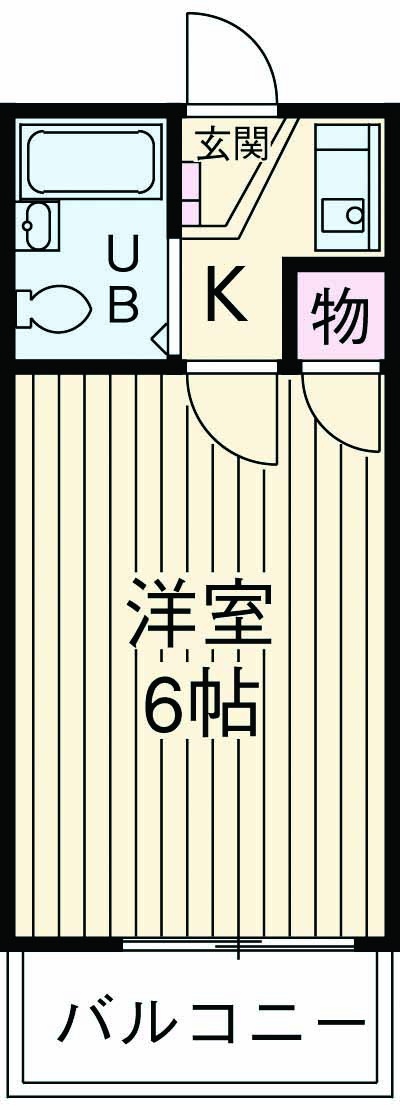 レオパレス西川口第17の間取り