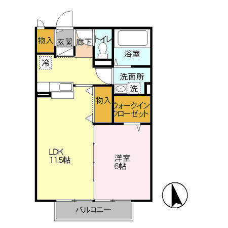 ディアステージⅡの間取り