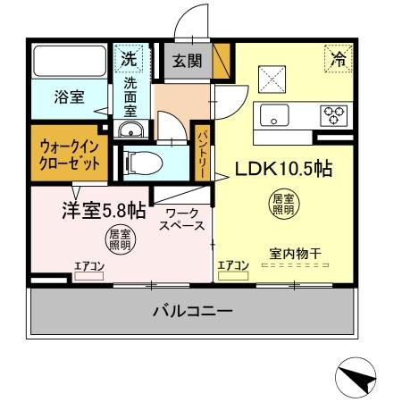 グリシーヌの間取り