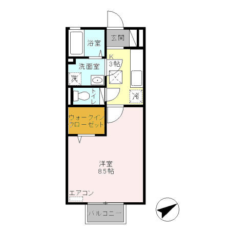 リヴァージュTaKaRaの間取り