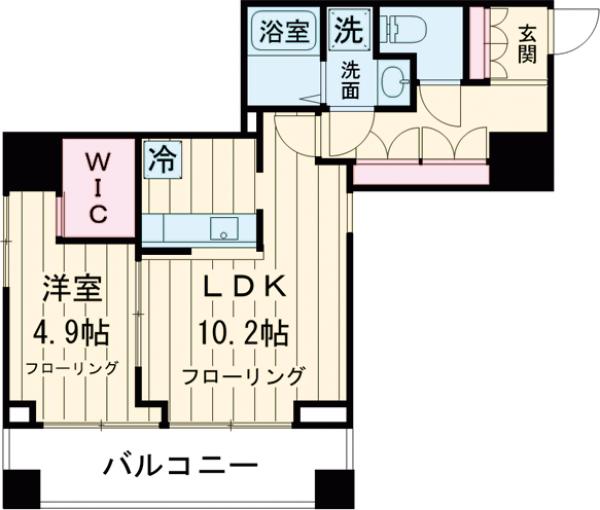 プリューム中野坂上の間取り