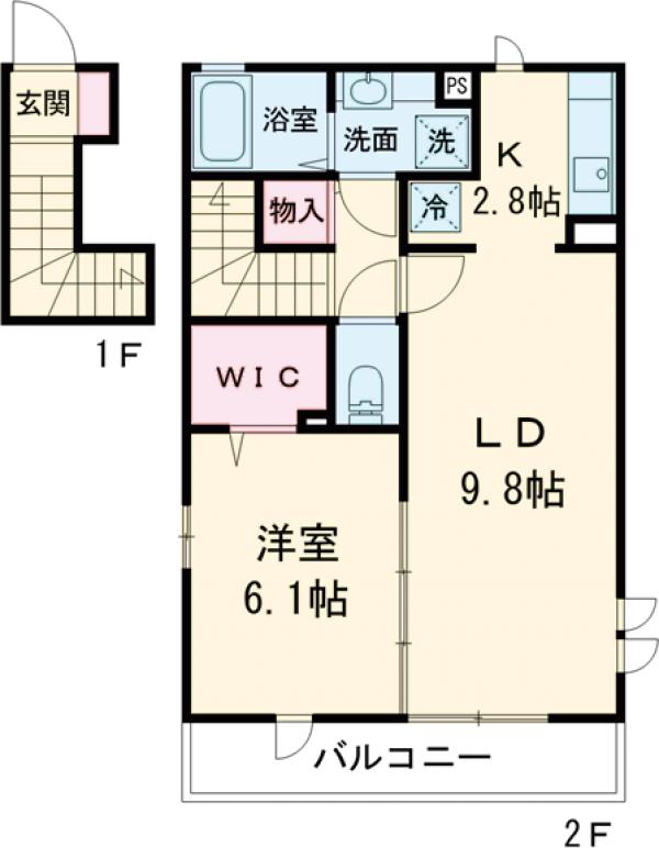 D-room祖師谷の間取り