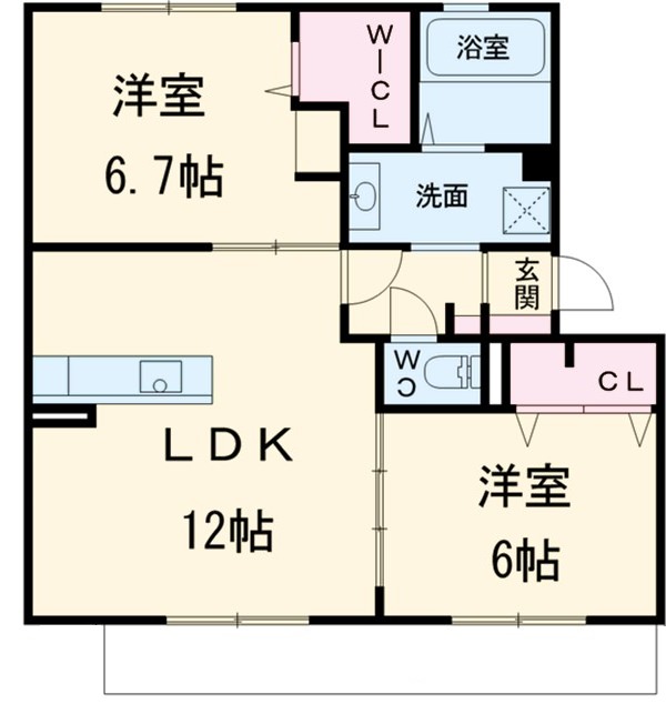 エスポワールⅢの間取り