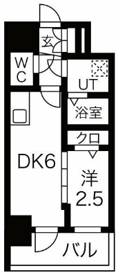 エスリード池下レスティアの間取り