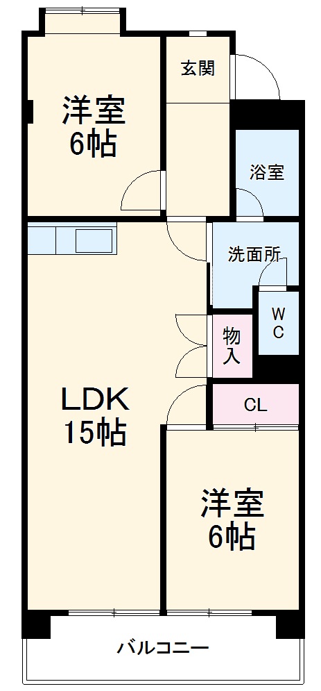 レジデンス明日香の間取り