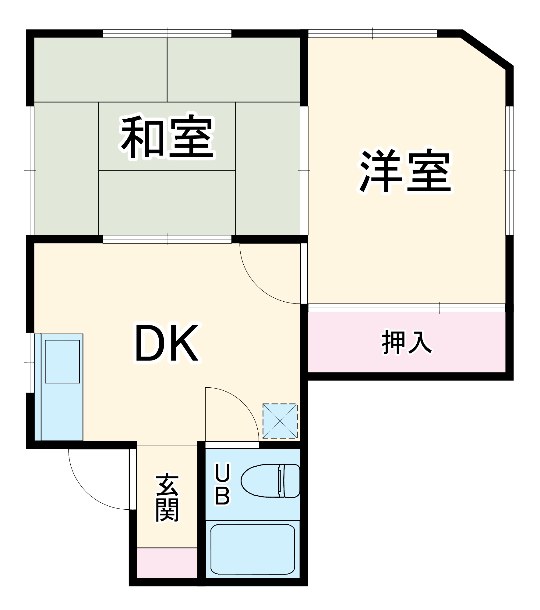 美咲ハイツの間取り