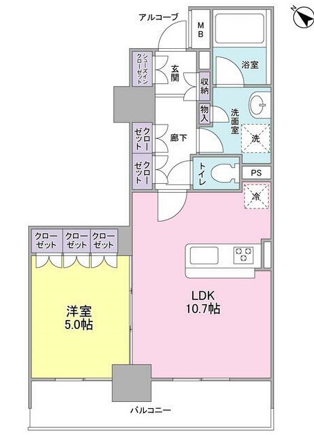 LaSante五反田の間取り