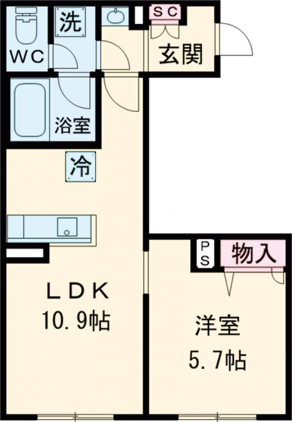 メディオ上北沢の間取り