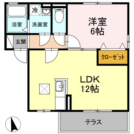 シエルコートⅡの間取り