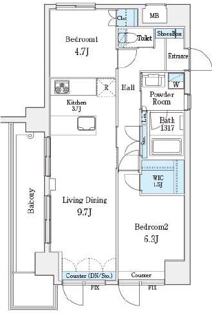 パークキューブ小岩の間取り