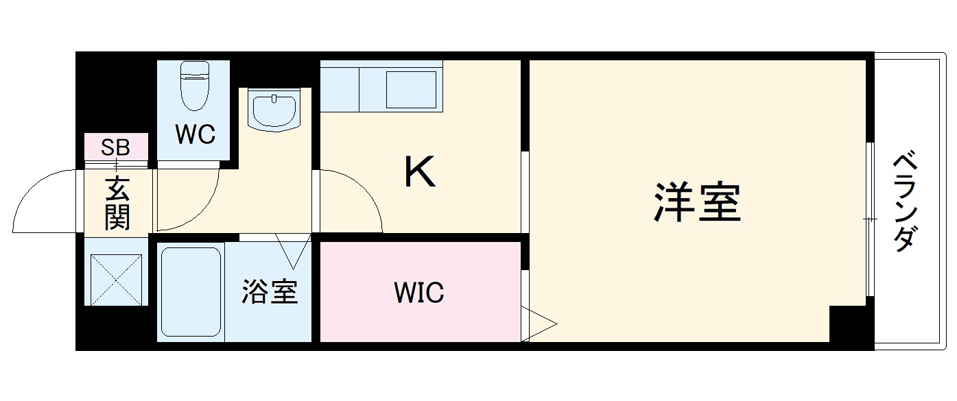 フローライト蛍池の間取り