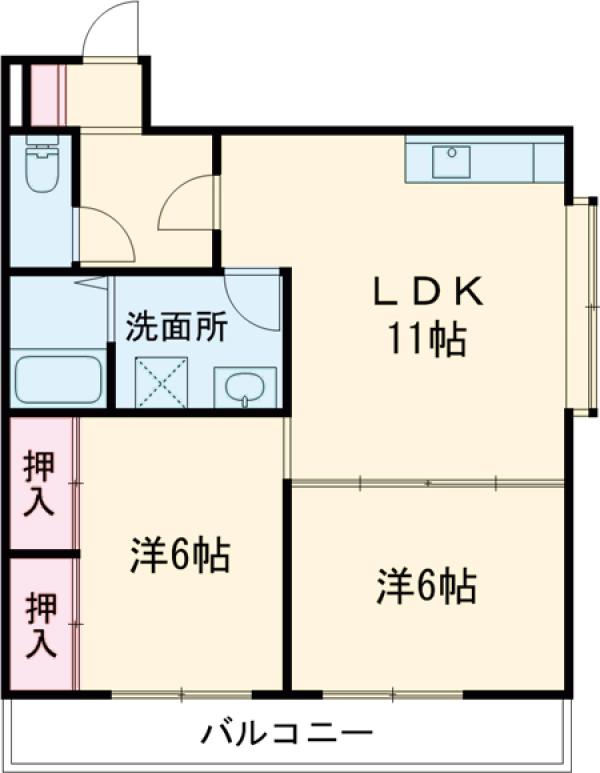 レジデンスY&Mの間取り