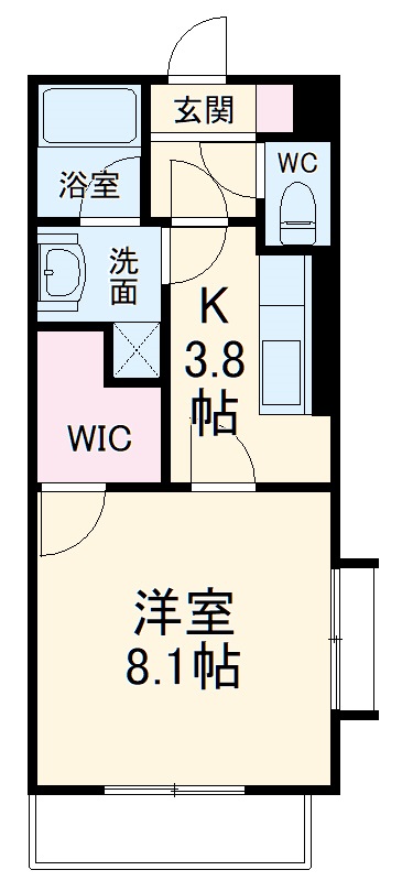 ピューピル有玉の間取り