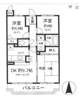 サンガーデン片倉の間取り