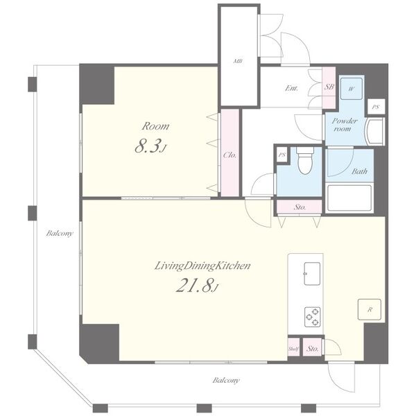 セイワパレス丸の内駅前の間取り