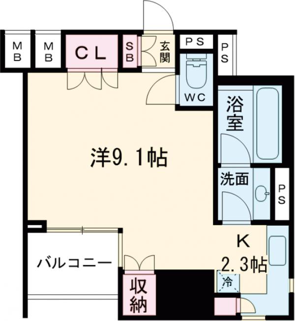 コンフォリア池袋DEUXの間取り