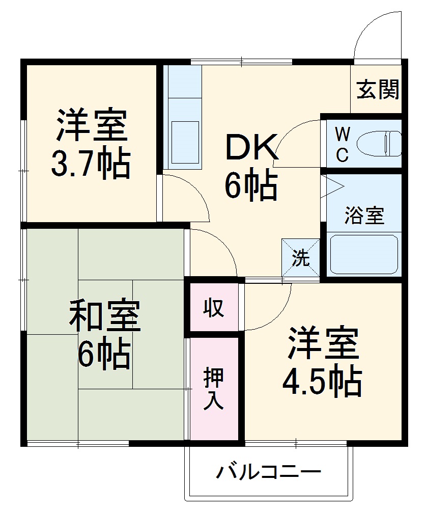 ハイライフ辻堂の間取り