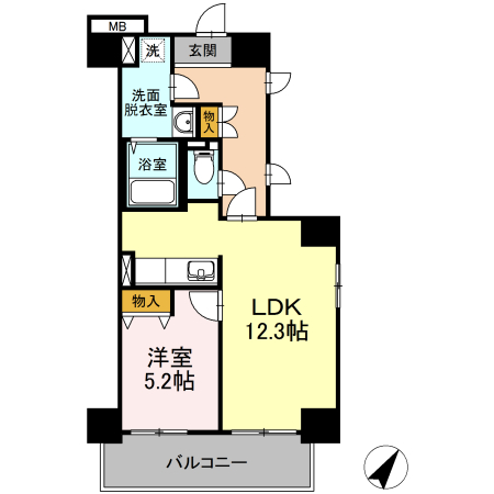 ワイズエメリールUの間取り