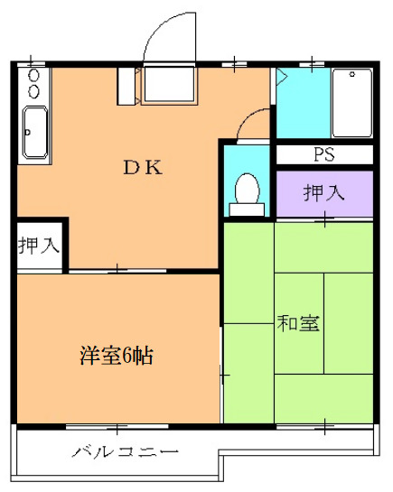 タウニー所沢 Ⅰの間取り