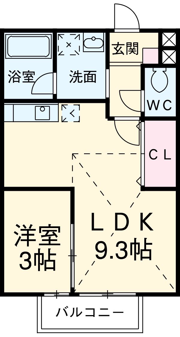 ナスキーⅡの間取り